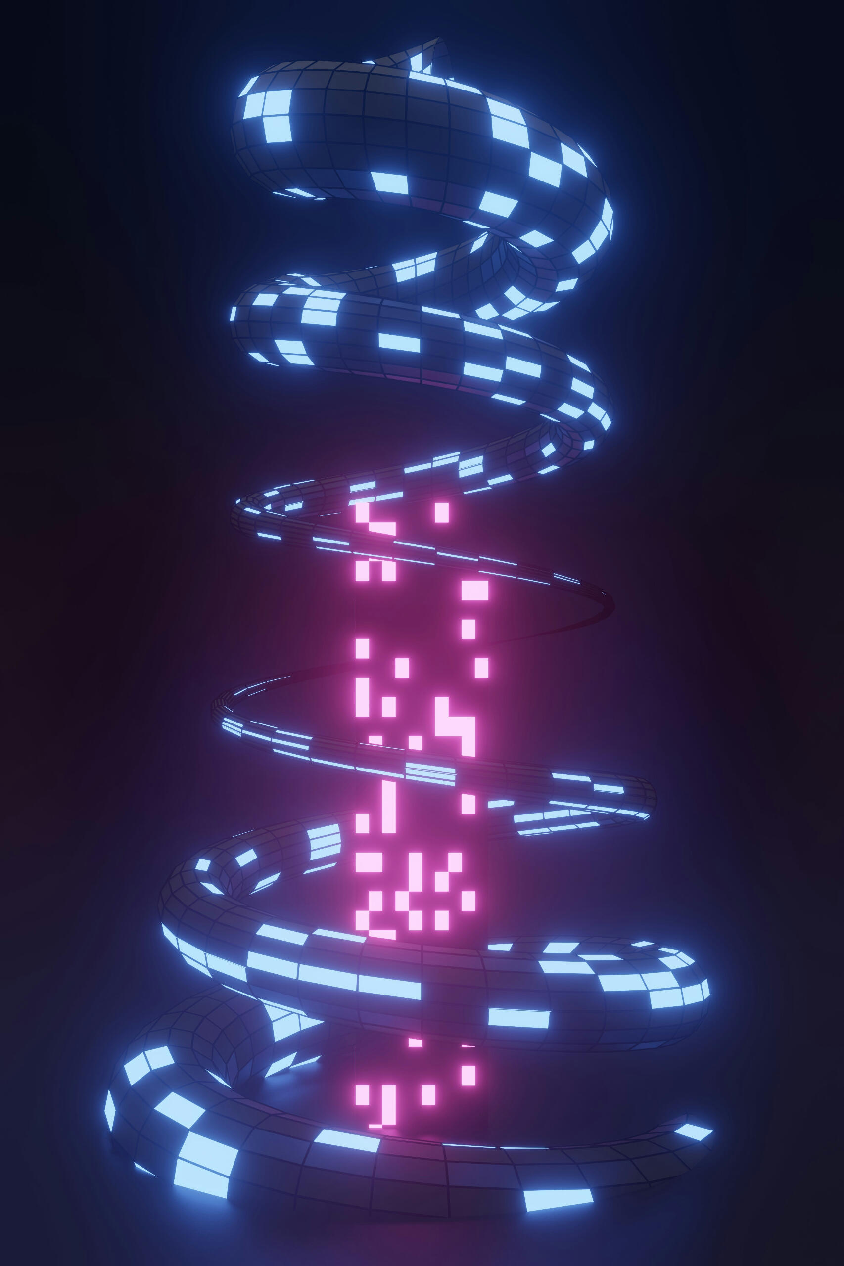 Digital spiral helix